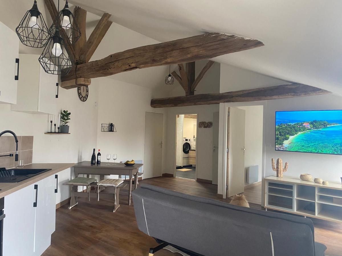 Charmant Appartement Avec Spa 丰特奈勒孔特 外观 照片
