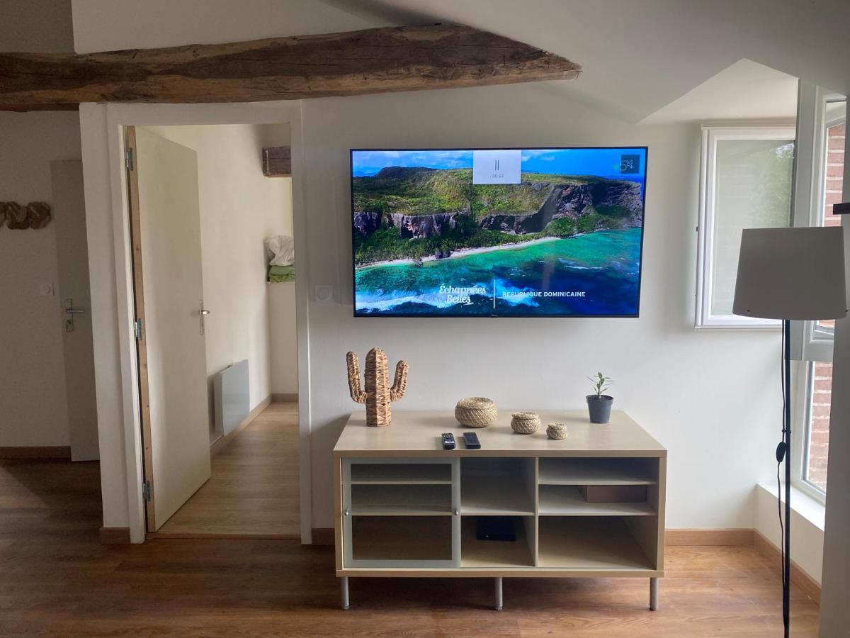 Charmant Appartement Avec Spa 丰特奈勒孔特 外观 照片